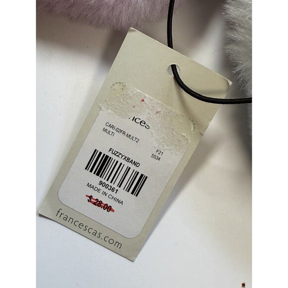 Qupid Pastel Rainbow Fuzzy Slip On Slippers Sz 6 New - Picture 6 of 6